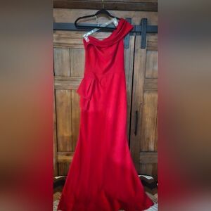 One off shoulder formal dress